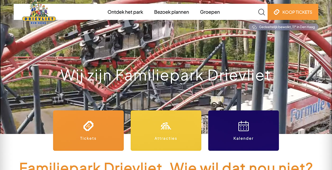 Nieuwe Drievliet-site is kopie van website Avonturenpark Hellendoorn